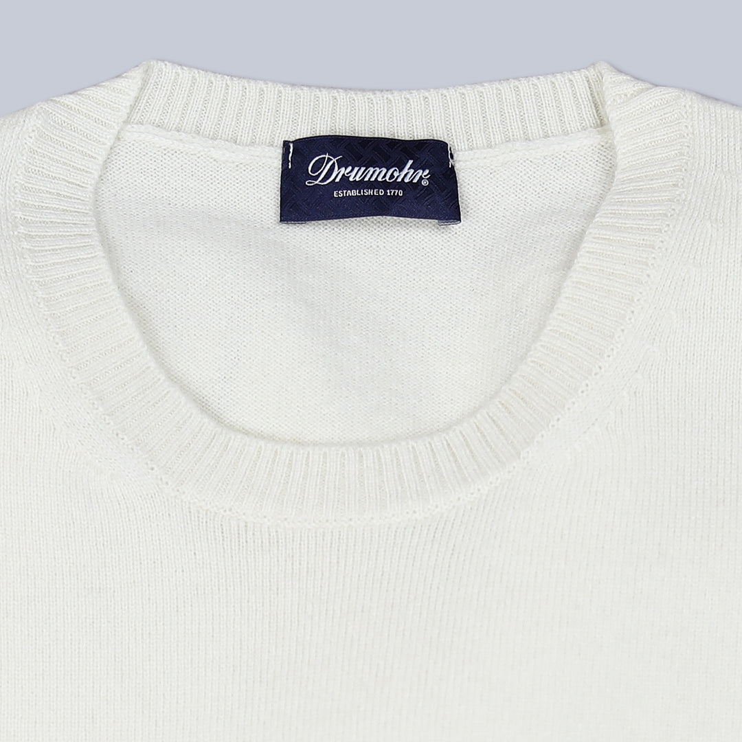 Off-white Cashmere Crewneck Sweater