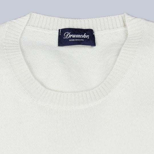 Off-white Cashmere Crewneck Sweater