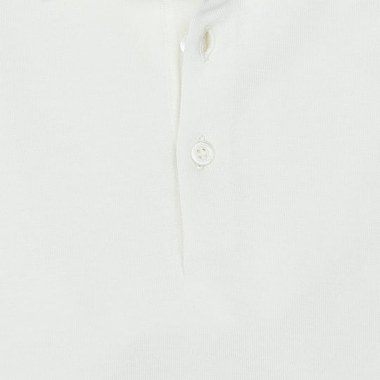 Off-white Short Sleeve Knitted Polo Shirt