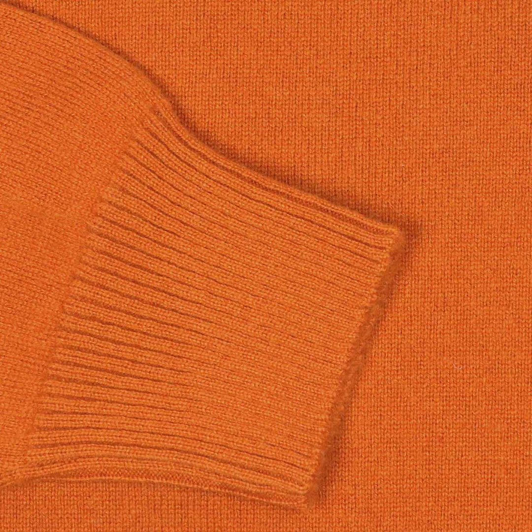 Orange Lightweight Cashmere Crewneck Sweater