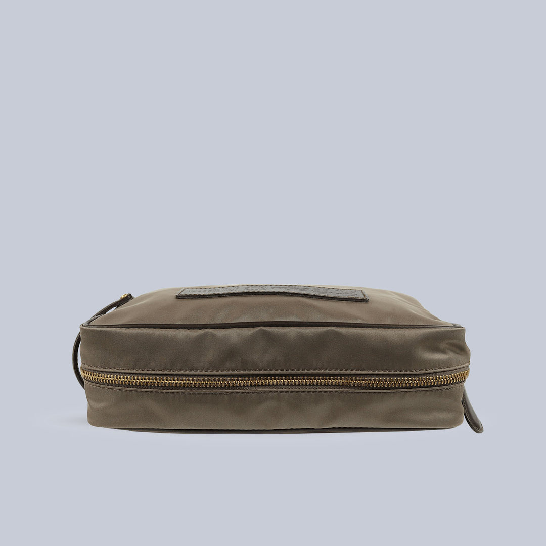 Olive Canvas Toilet Case