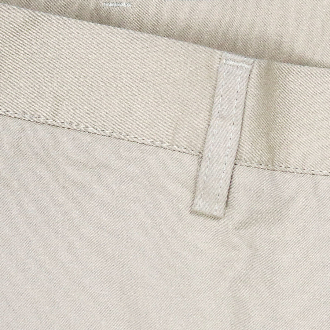Beige Cotton Chino Shorts