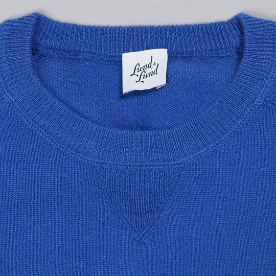 Blue Raglan Cashmere Sweatshirt