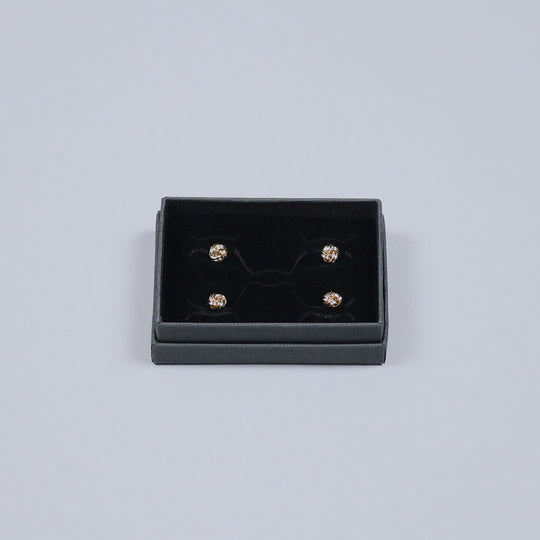Gold Plated Knot Tuxedo Shirt Studs
