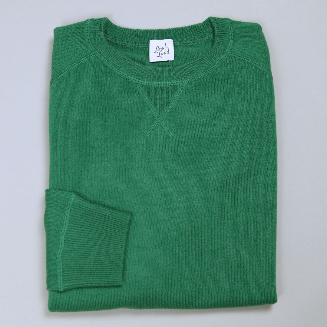 Green Raglan Cashmere Sweatshirt