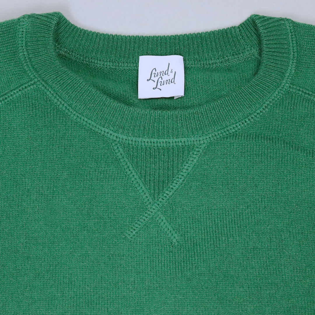 Green Raglan Cashmere Sweatshirt