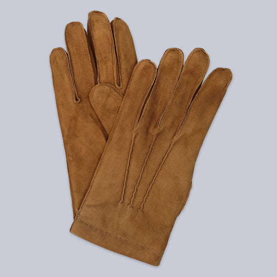 Snuff Cashmere Lined Suede Gloves