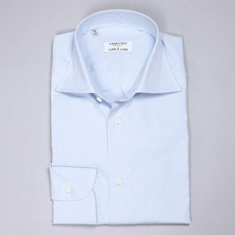 Light Blue Semi-cutaway Shirt