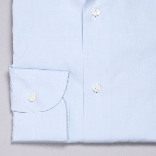 Light Blue Semi-cutaway Shirt