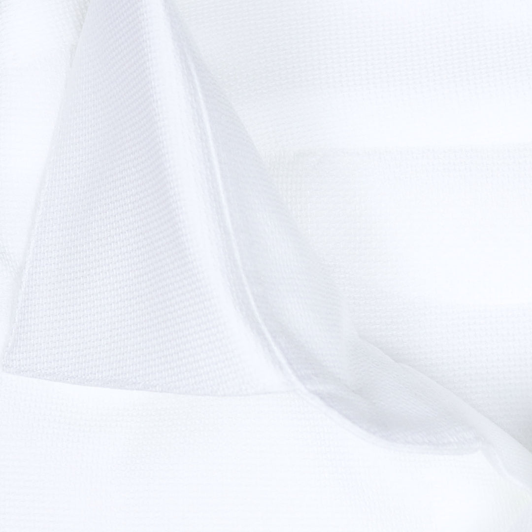 White Double Cuff Pique Tuxedo Shirt