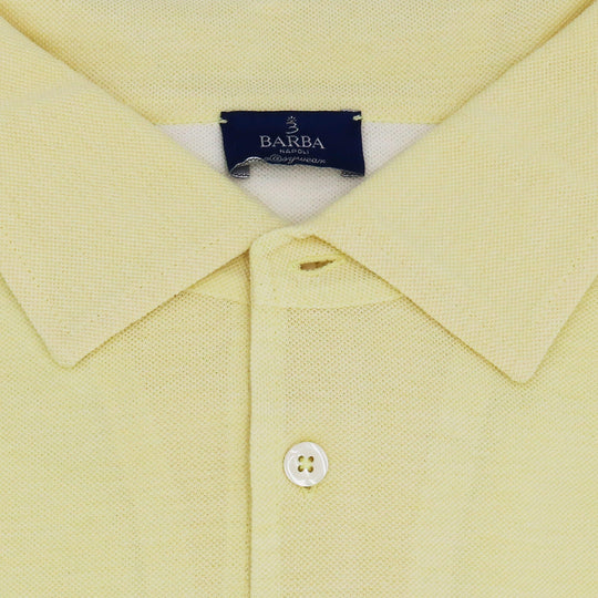 Bright Yellow Jersey Long Sleeve Polo Shirt