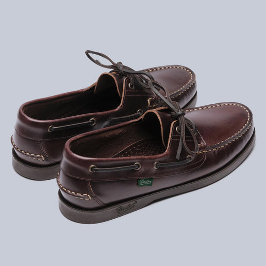 Brown Leather Barth Boat Shoes