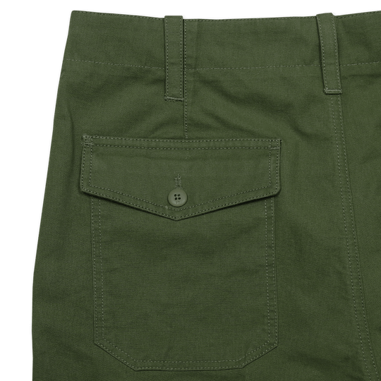 Green Workwear Cotton Trousers