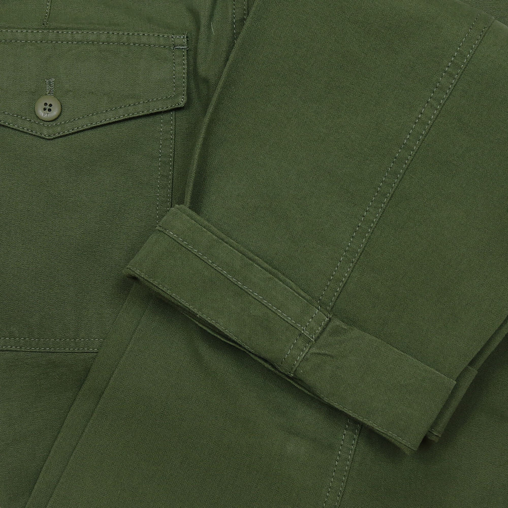 Green Workwear Cotton Trousers