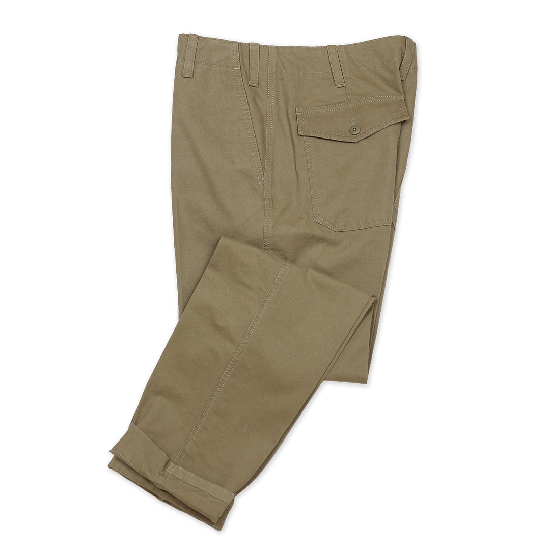 Light Brown Workwear Cotton Trousers