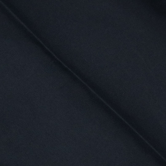 Navy High Rise Cotton Trousers