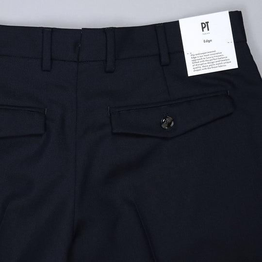 Navy Wool Mohair Trousers