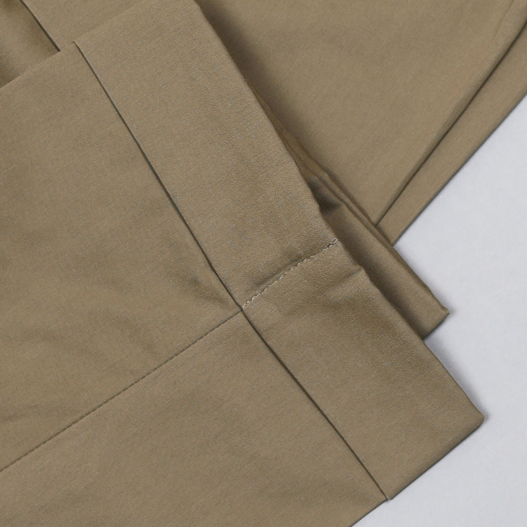 Tobacco Brown Deluxe Cotton Trousers