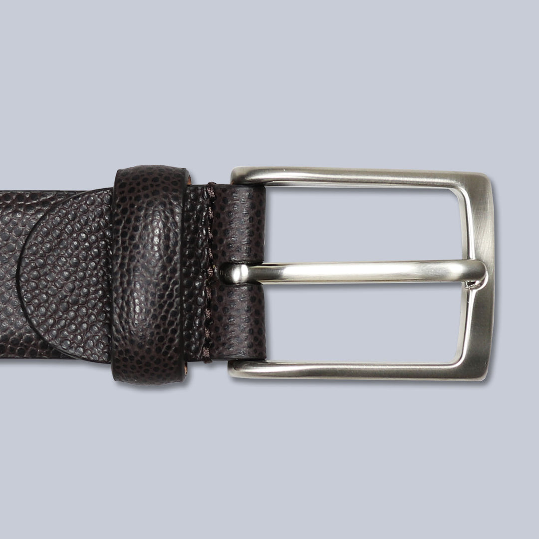 Dark Brown Grain 30mm Leather Belt