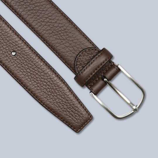 Brown Grain 35mm Leather Belt