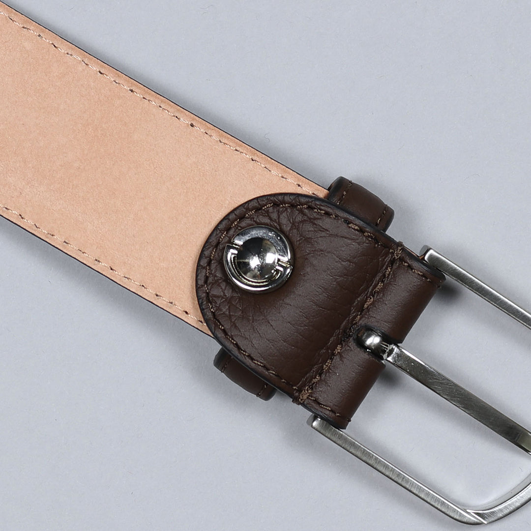 Brown Grain 35mm Leather Belt