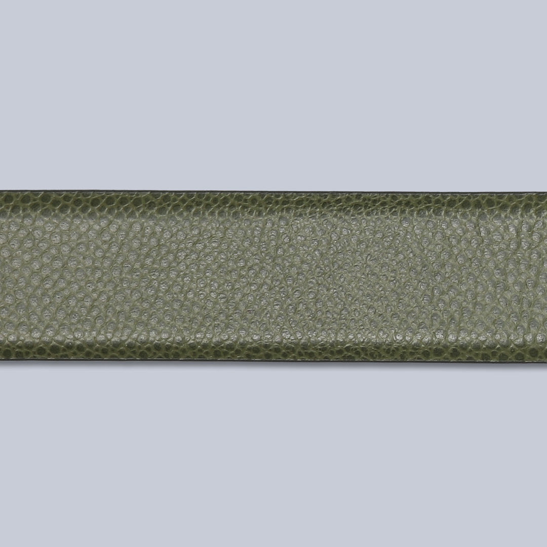 Green Grain 30mm Leather Belt