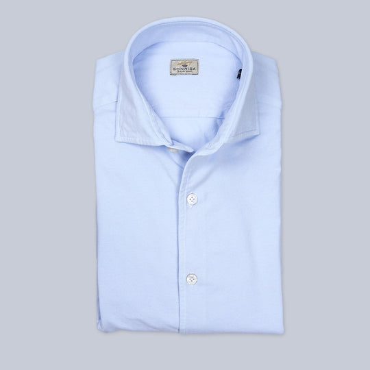 Light Blue Soft Cotton Jersey Shirt