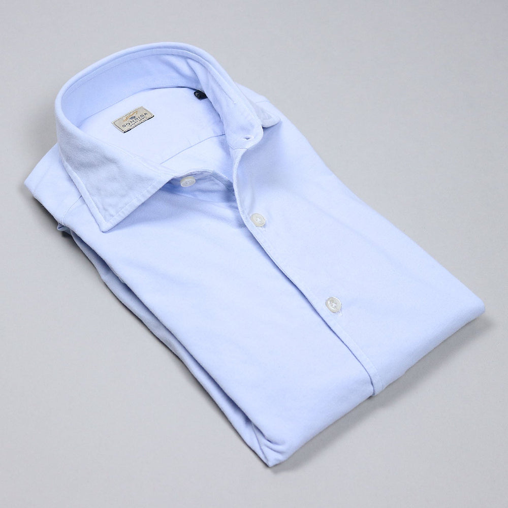 Light Blue Soft Cotton Jersey Shirt