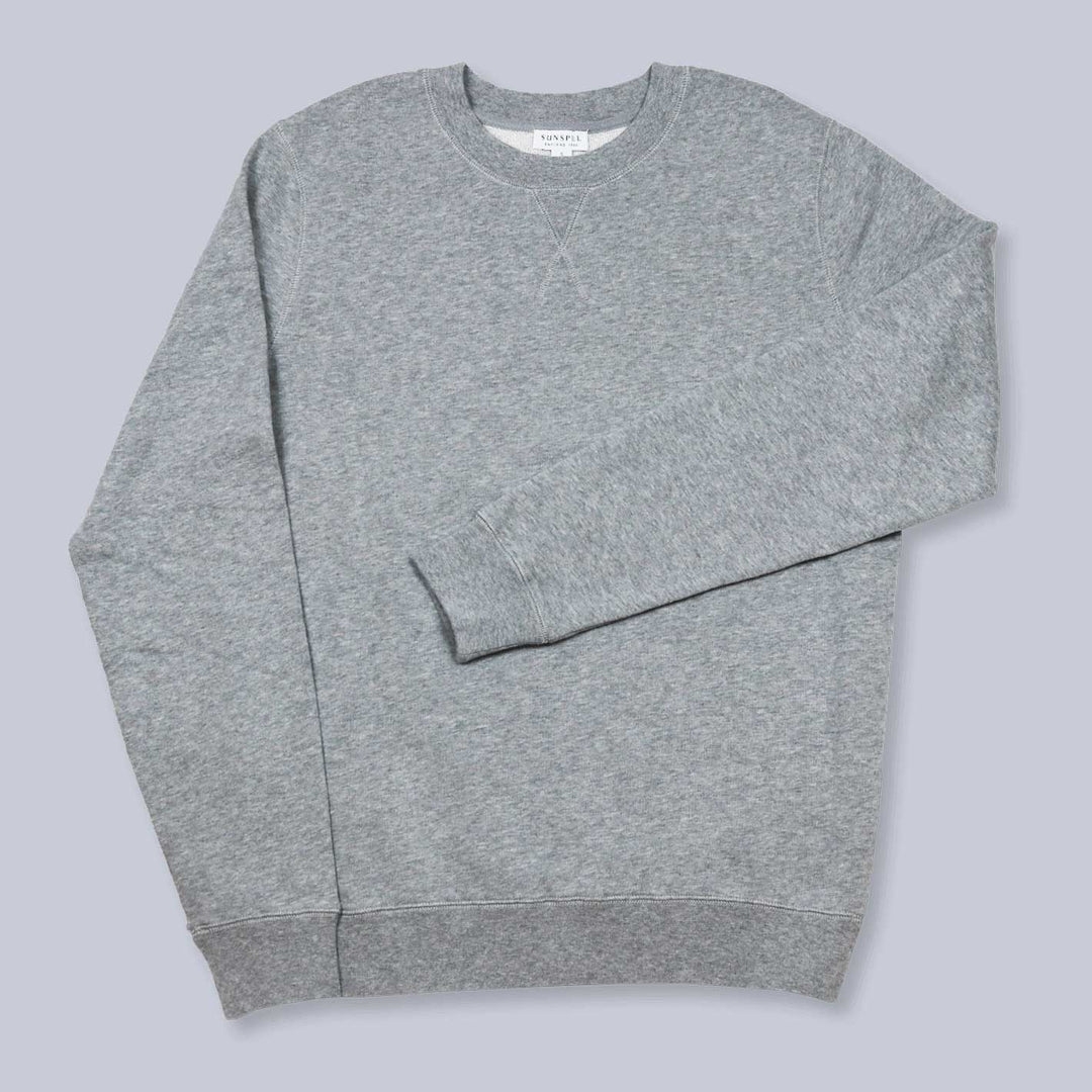 Grey Melange Loopback Sweatshirt