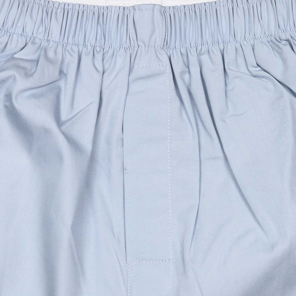 Light Blue Cotton Boxer Shorts
