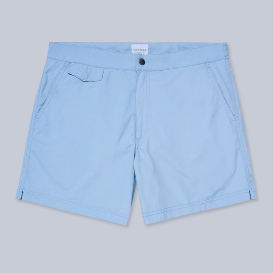 Light Blue Tailored Swim Shorts