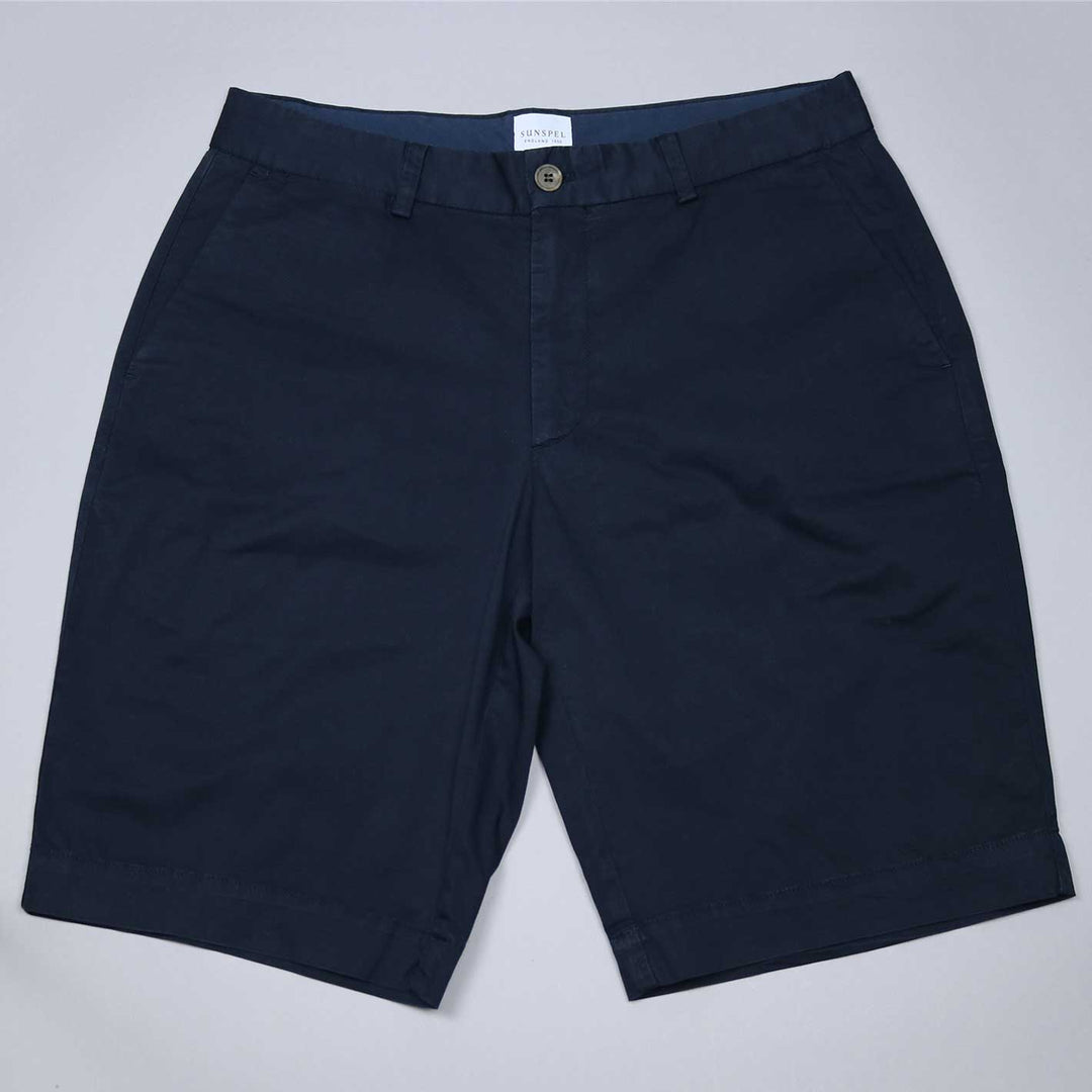 Navy Classic Cotton Chino Shorts