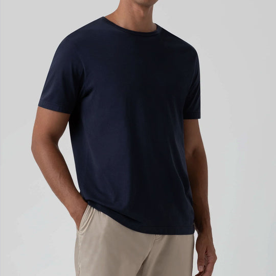 Navy Classic Cotton T-shirt