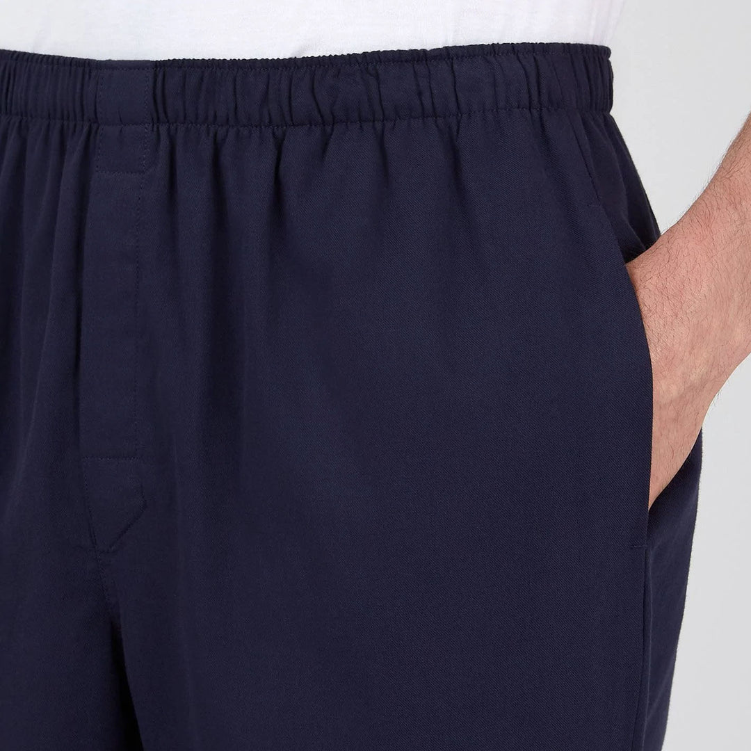 Navy Cotton Pyjama Shirt Trouser Set