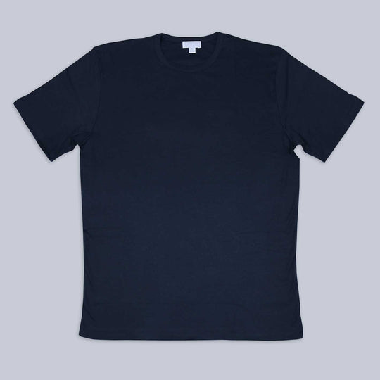 Navy Sea Island Luxury Cotton T-shirt