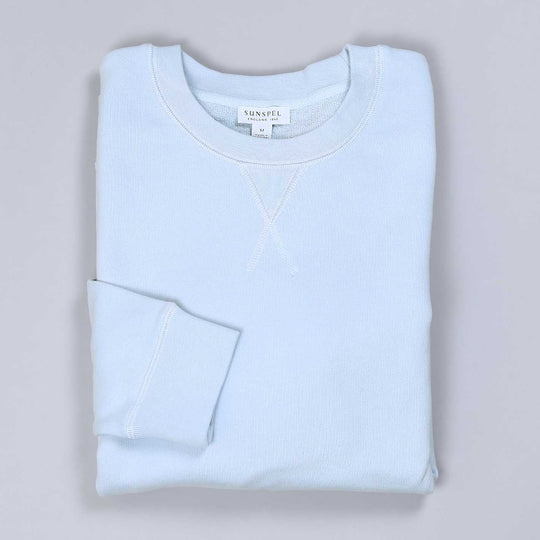 Pastel Blue Loopback Sweatshirt
