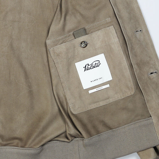 Dark Beige Regular Fit Unlined Valstarino Jacket