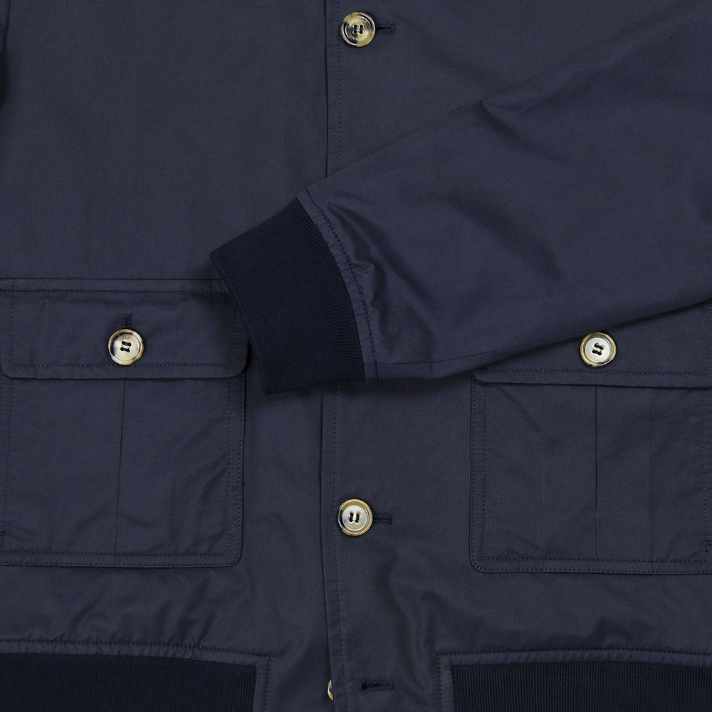 Navy Washed Cotton Lined Valstarino Jacket