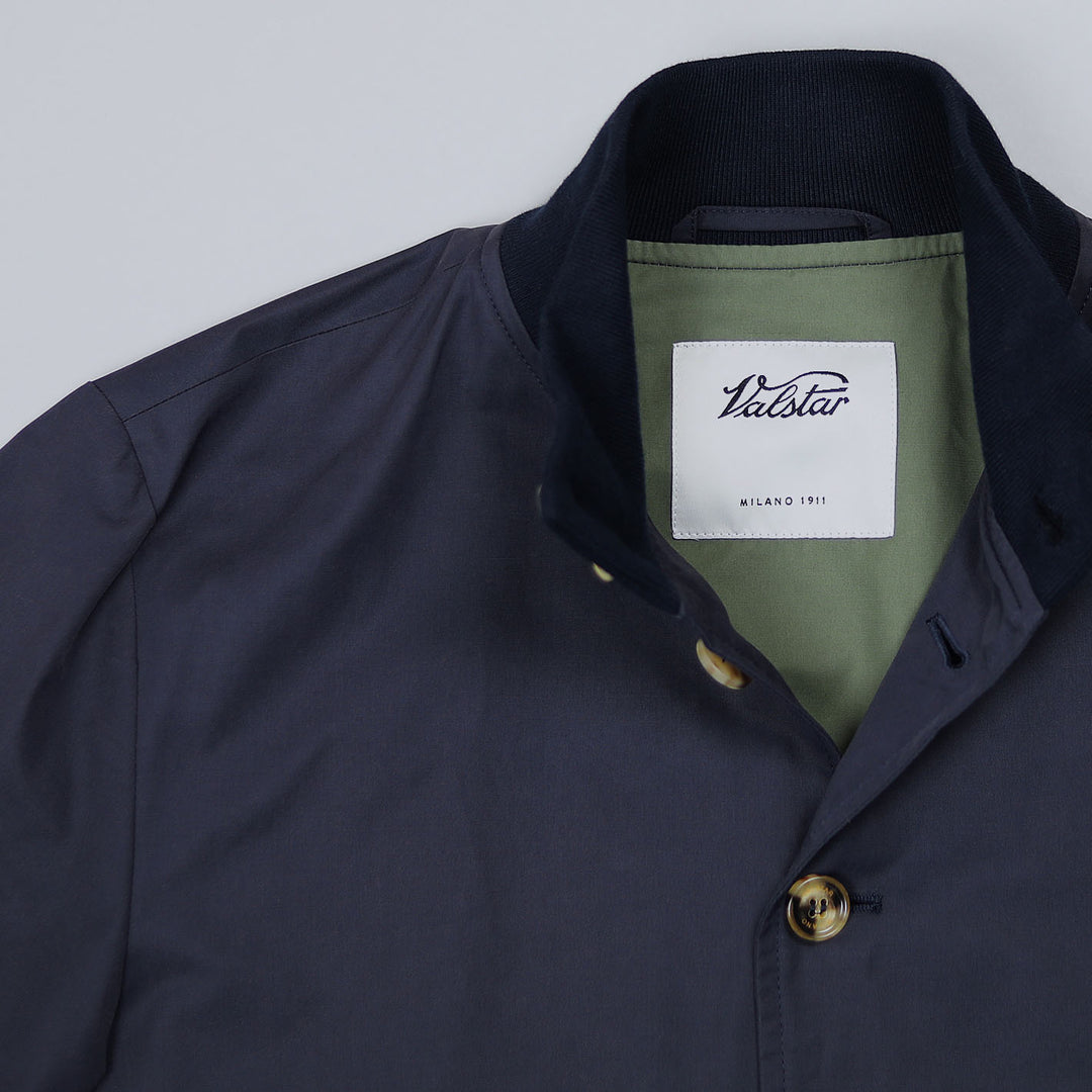Navy Washed Cotton Lined Valstarino Jacket
