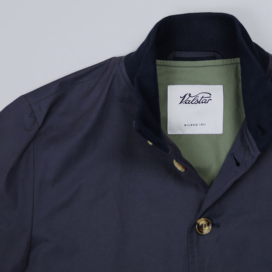 Navy Washed Cotton Lined Valstarino Jacket